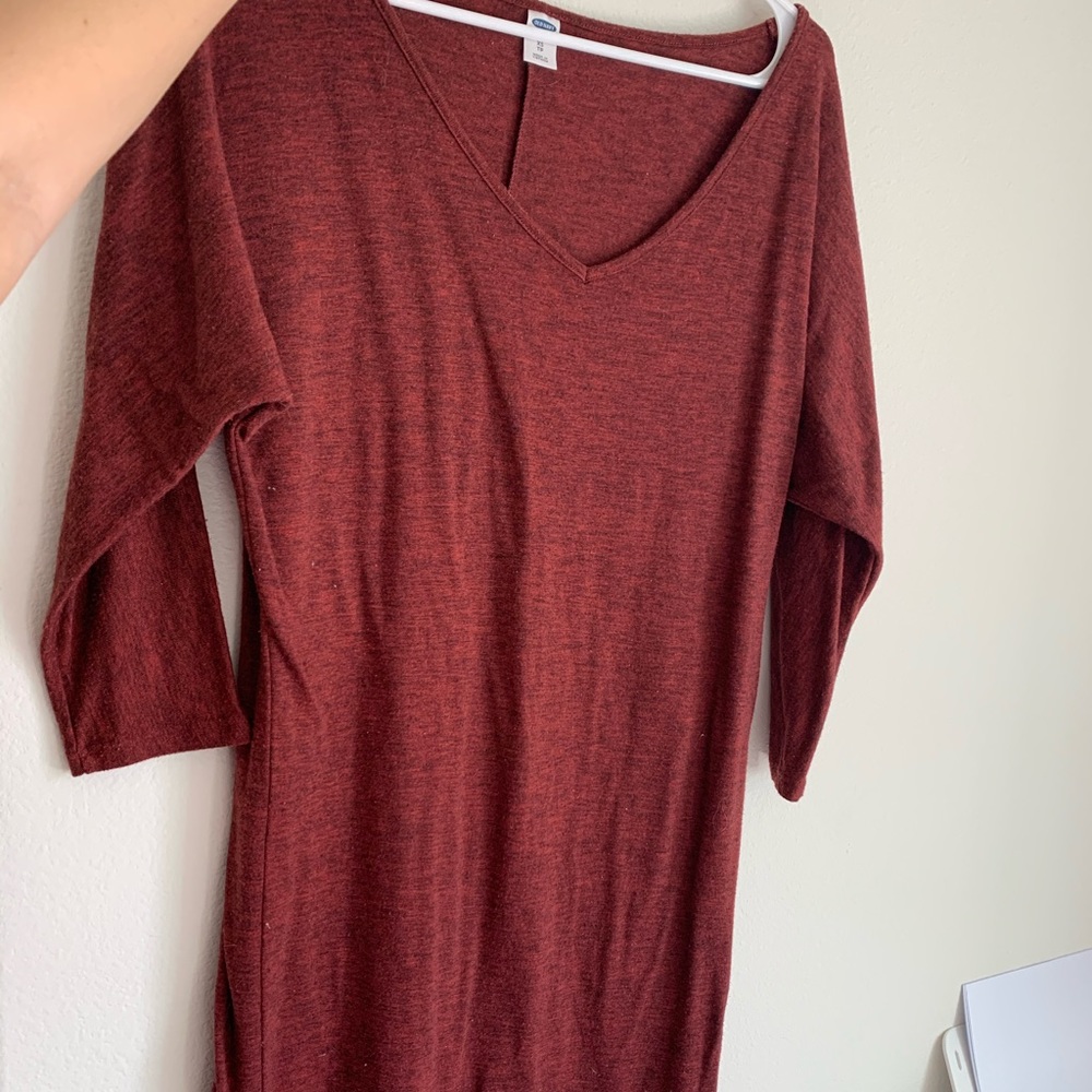 Burgundy old navy sweater dress